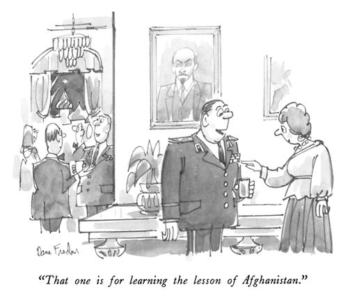 "That one is for learning the lesson of Afghanistan."