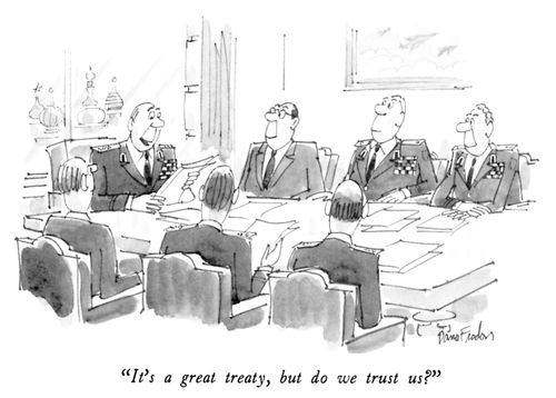 "It's a great treaty, but do we trust us?"