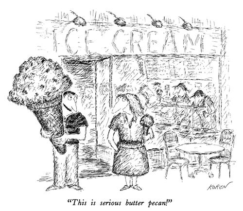 "This is serious butter pecan!"