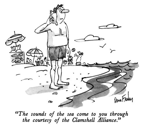 "The sounds of the sea come to you through the courtesy of the Clamshell Alliance."