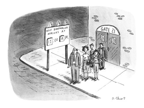 'Next Bandwagon Arrives At... 11:00 AM'