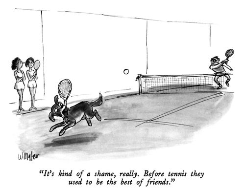 "It's kind of a shame, really. Before tennis they used to be the best of friends."