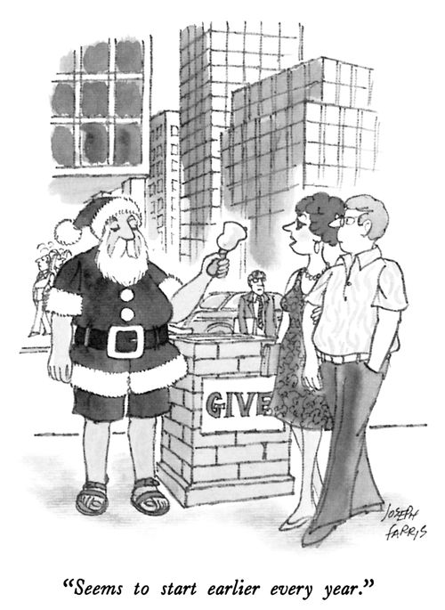 "Seems to start earlier every year."