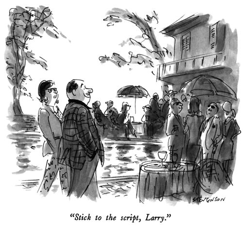 "Stick to the script, Larry."
