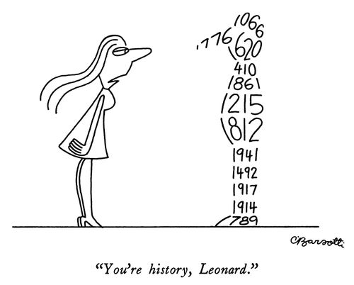 "You're history, Leonard."