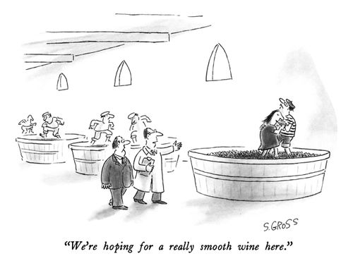 "We're hoping for a really smooth wine here."