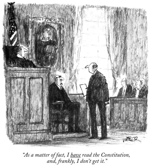 "As a matter of fact, I HAVE read the Constitution, and, frankly, I don't get it."
