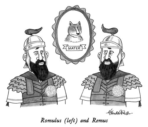 Romulus (left) and Remus
