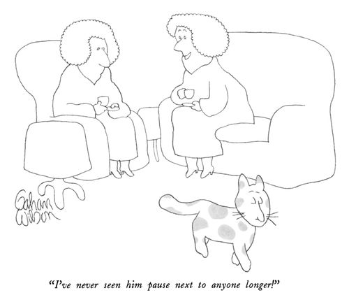 "I've never seen him pause next to anyone longer!"