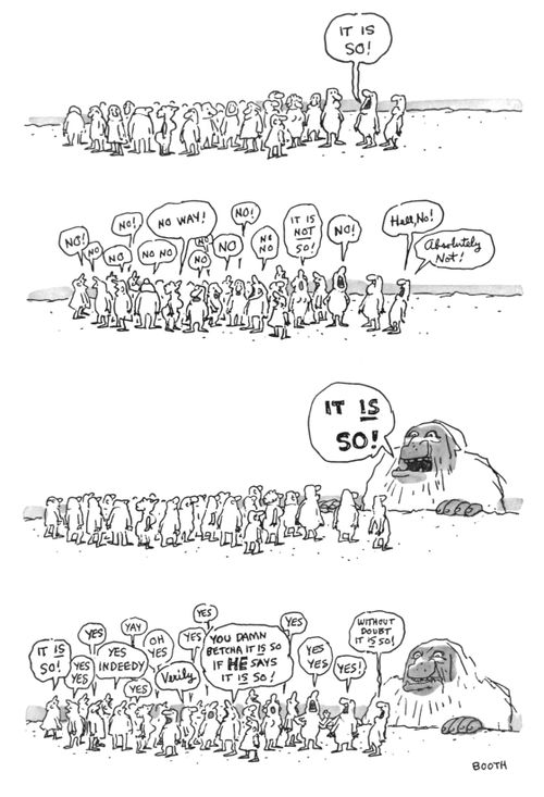 Coming to a consensus. 