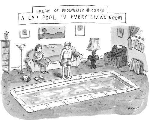 Dream of Prosperity #63398: A lap pool in every living room.