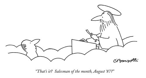 "That's it? Salesman of the month, August '87?"