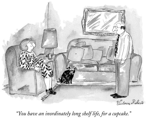 "You have an inordinately long shelf life, for a cupcake."