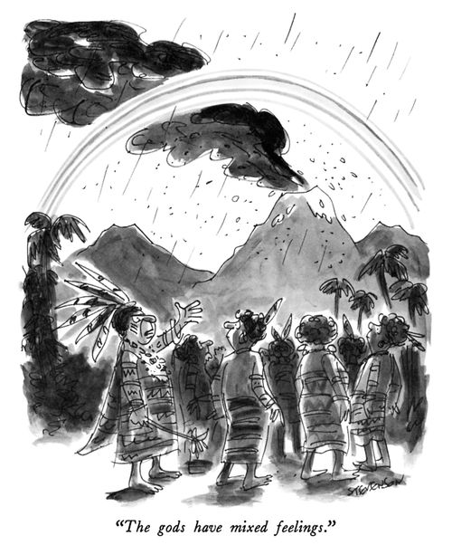 "The gods have mixed feelings."