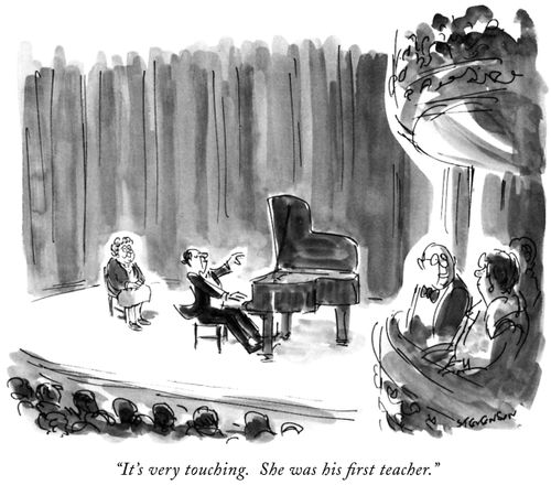 "It's very touching. She was his first teacher."
