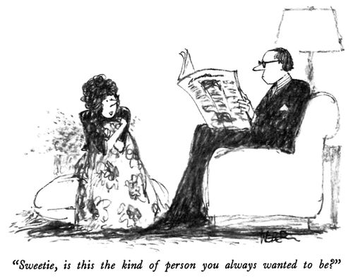 "Sweetie, is this the kind of person you always wanted to be?"