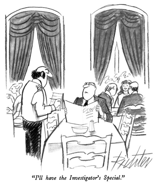 "I'll have the Investigator's Special."