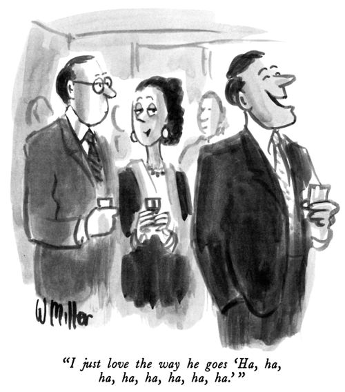 "I just love the way he goes 'Ha, ha, ha, ha, ha, ha, ha, ha.' "