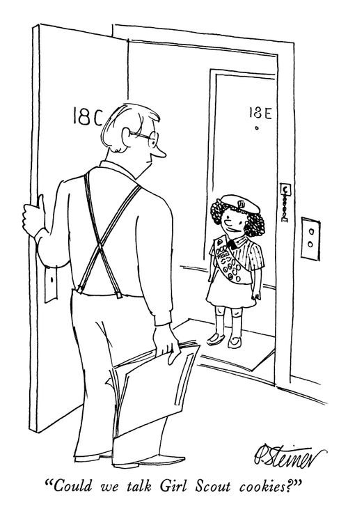"Could we talk Girl Scout cookies?"