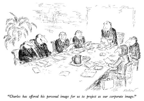 "Charles has offered his personal image for us to project as our corporate image."