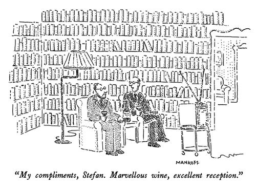 "My compliments, Stefan. Marvellous wine, excellent reception."