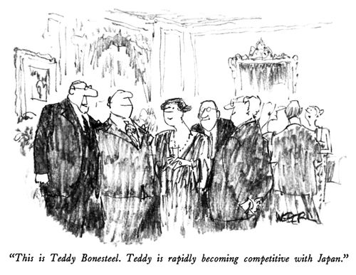 "This is Teddy Bonesteel. Teddy is rapidly becoming competitive with Japan."