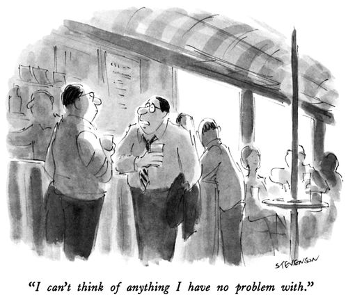 "I can't think of anything I have no problem with."