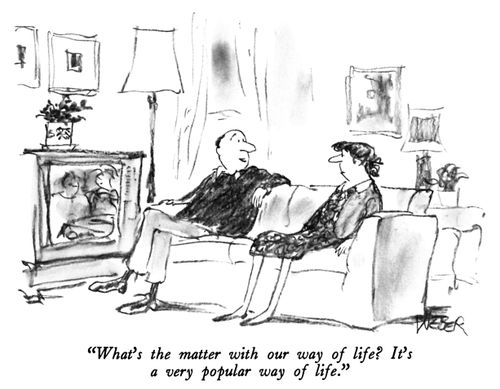 "What's the matter with our way of life? It's a very popular way of life."