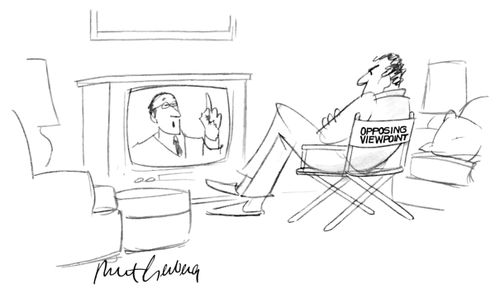 Opposing viewpoint.