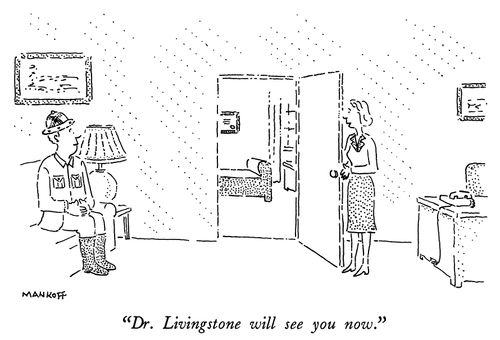 "Dr. Livingstone will see you now."
