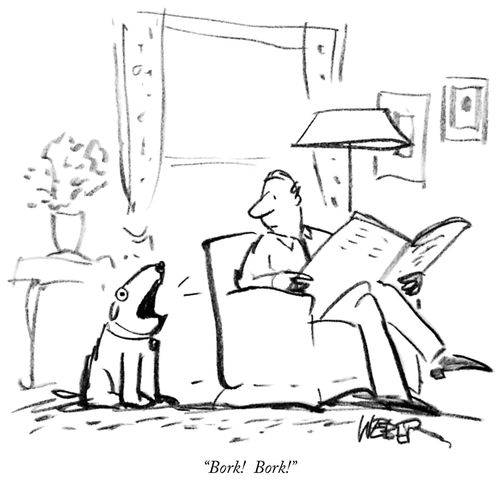 "Bork! Bork!"