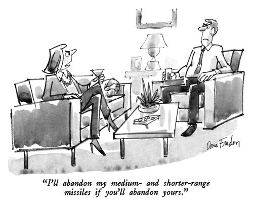 "I'll abandon my medium-and shorter-range missiles if you'll abandon yours."