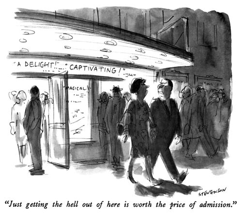 "Just getting the hell out of here is worth the price of admission."