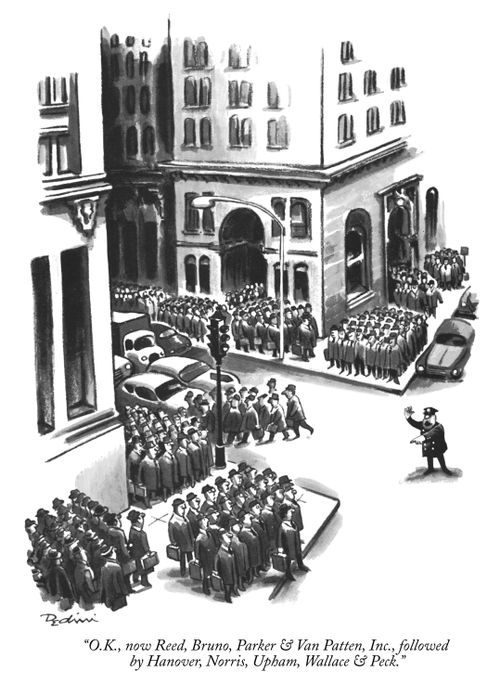 "O.K., now Reed, Bruno, Parker & Van Patten, Inc., followed by Hanover, Norris, Upham, Wallace & Peck."