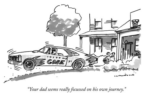 "Your dad seems really focussed on his own journey."