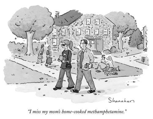 "I miss my mom's home-cooked methamphetamine."