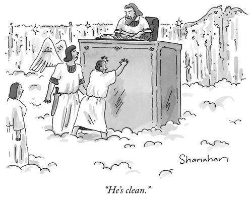 "He's clean."