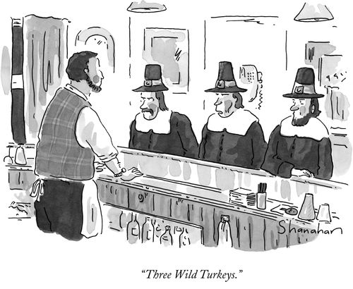 "Three Wild Turkeys."