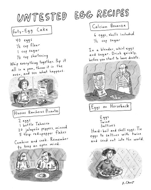Untested Egg Recipes.