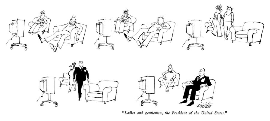 "Ladies and gentleman, the President of the United States."
