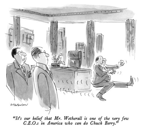 "It's our belief that Mr. Wetherall is one of the very few C.E.O.s in America who can do Chuck Berry."