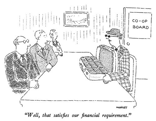 "Well, that satisfies our financial requirement."