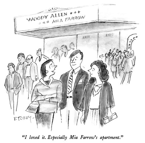"I loved it. Especially Mia Farrow's apartment."