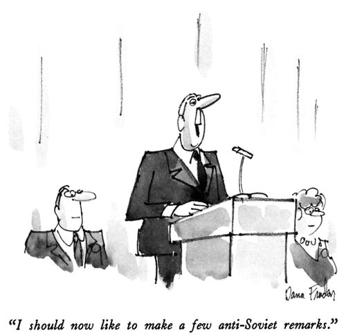 "I should now like to make a few anti-Soviet remarks."
