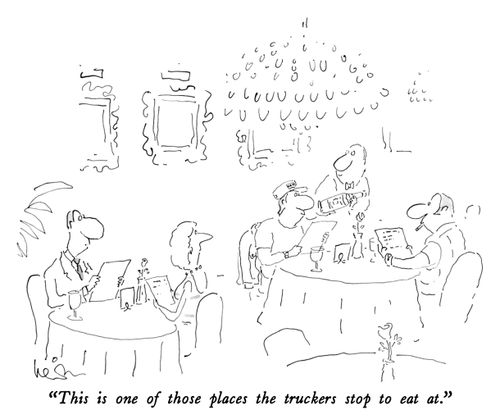 "This is one of those places the truckers stop to eat at."