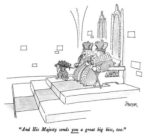 "And His Majesty sends you a great big kiss, too."