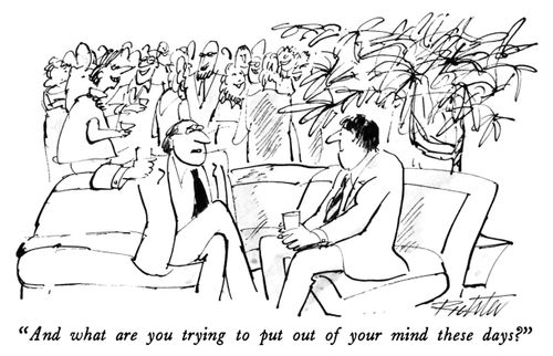 "And what are you trying to put out of your mind these days?"