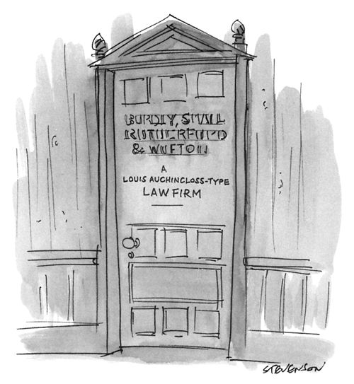 A Louis Auchincloss-Type Law firm