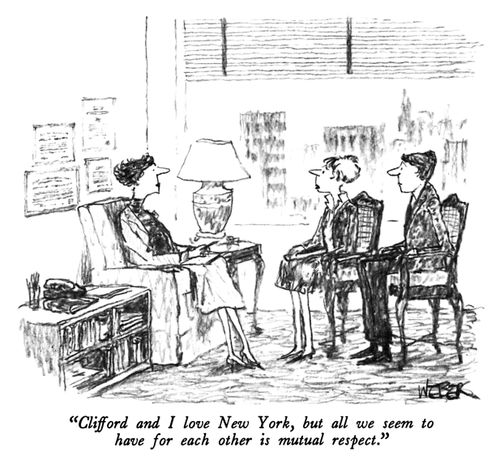 "Clifford and I love New York, but all we seem to have for each other is mutual respect."