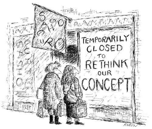 Temporarily closed to rethink our concept.